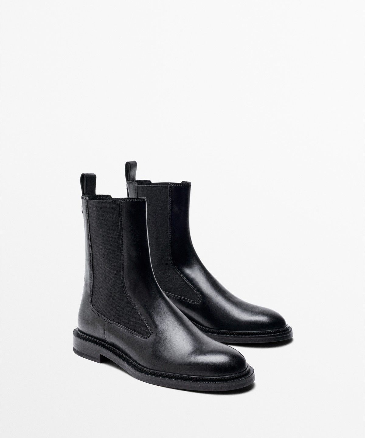 마시모두띠(MASSIMO DUTTI) 플랫 첼시 부츠