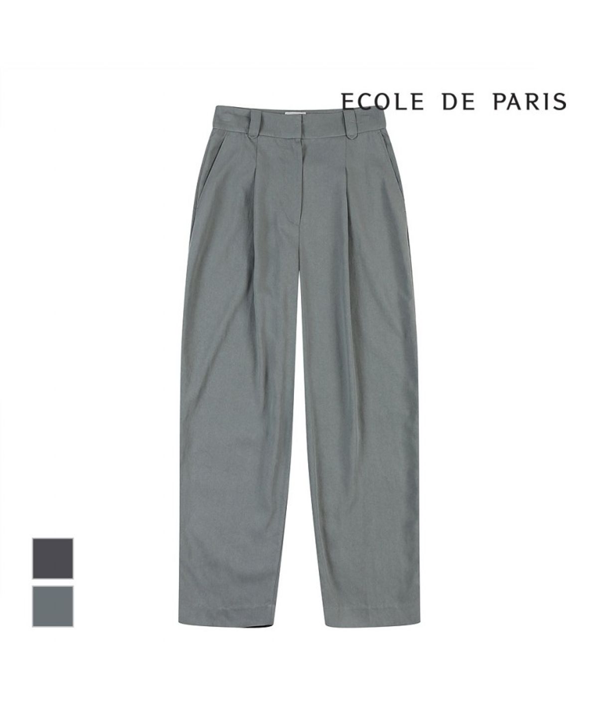 에꼴드파리(ECOLEDEPARIS) 핀턱주름 와이드팬츠_RB23WPC030A