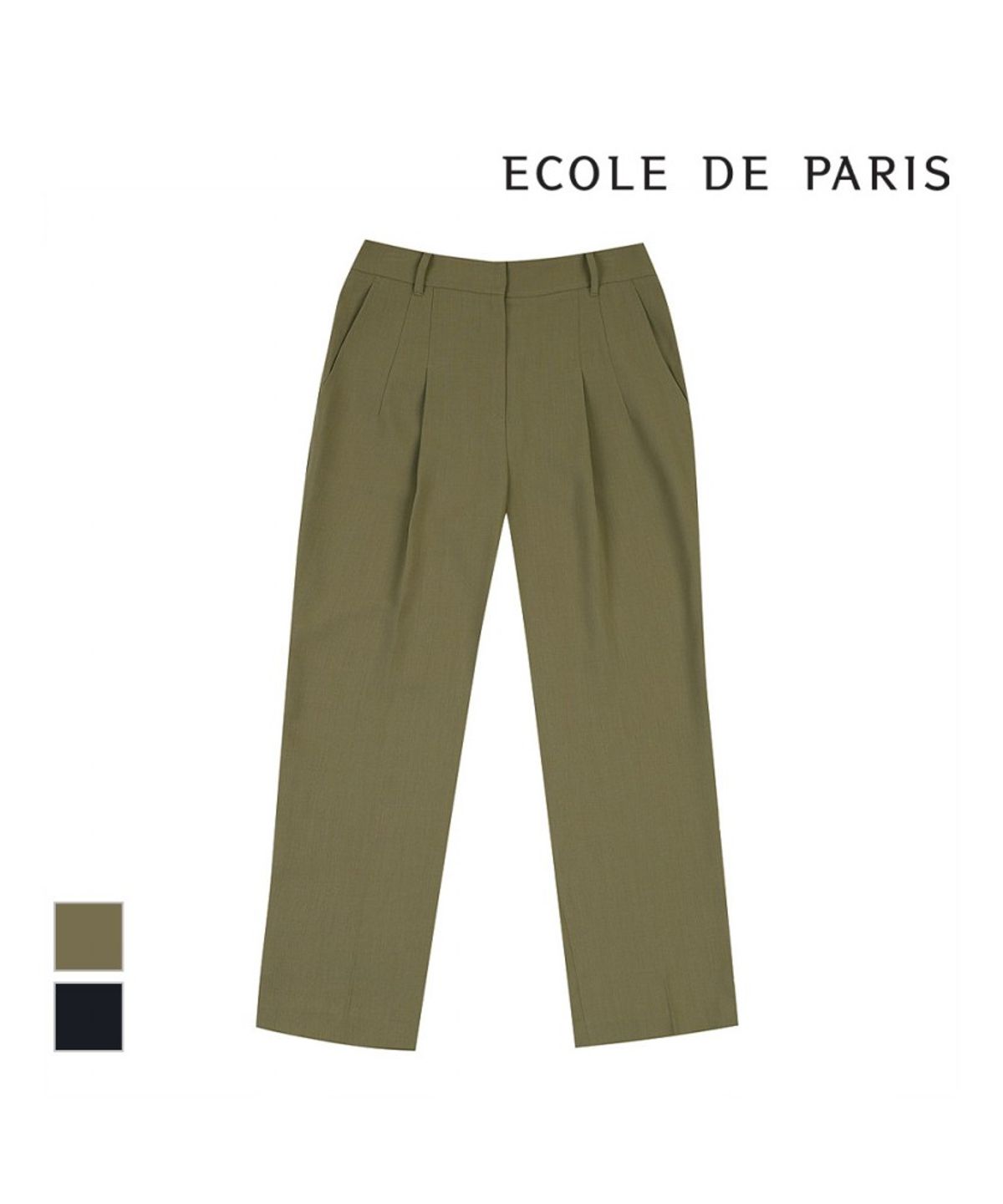 에꼴드파리(ECOLEDEPARIS) 핀턱일자핏 팬츠_RB35WPAM11A