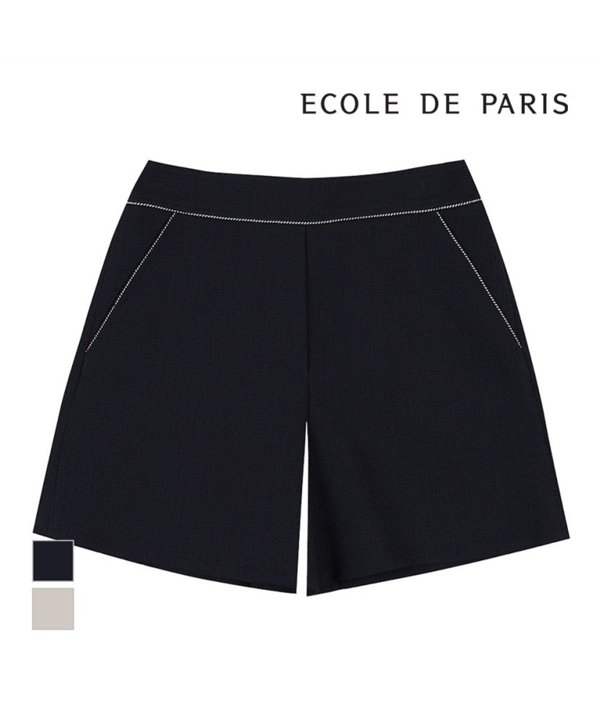 에꼴드파리(ECOLEDEPARIS) 백라운드 포켓트리밍 숏팬츠_RB35WPAM15Z