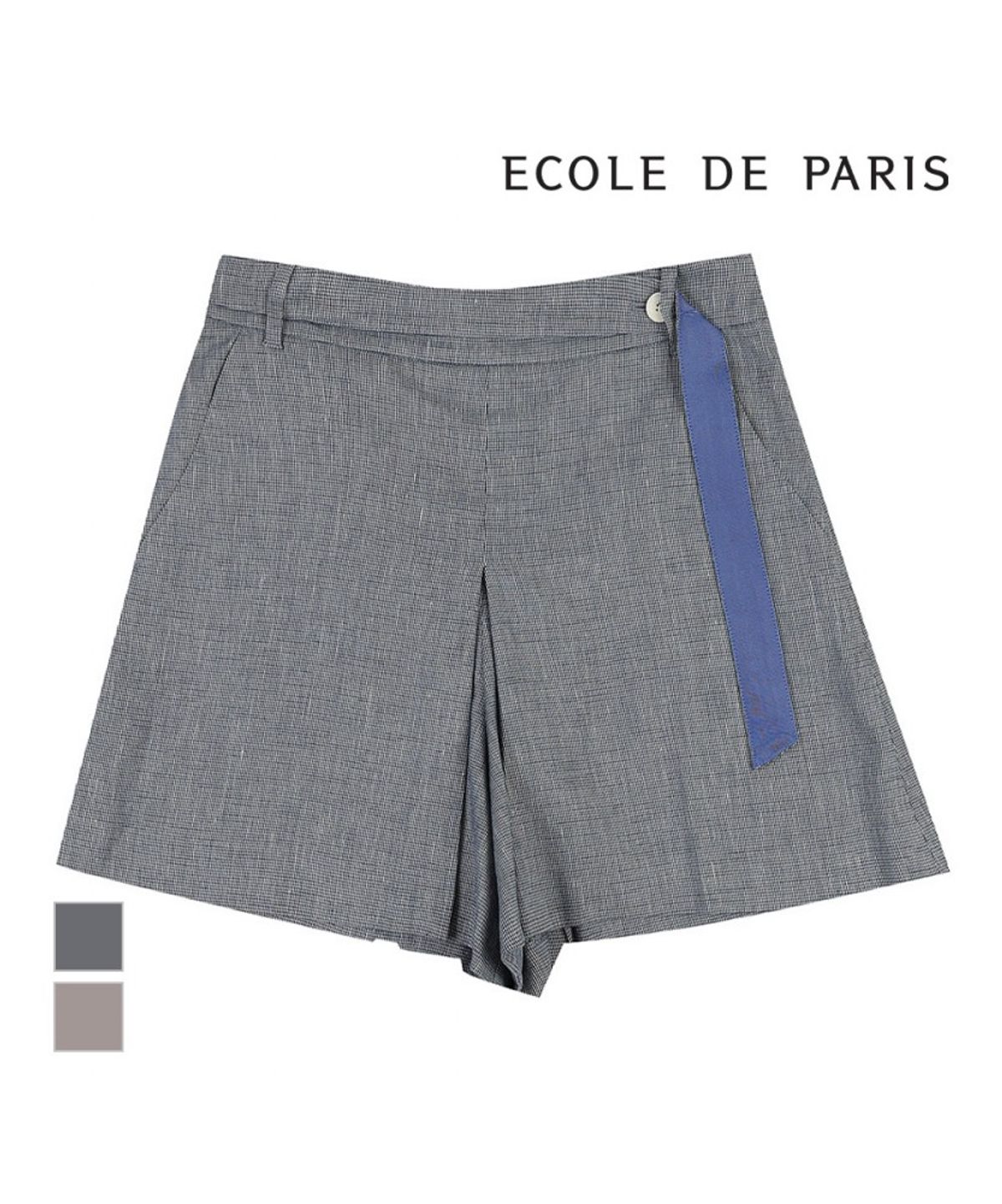 에꼴드파리(ECOLEDEPARIS) 잔체크 반바지_RB35WPAM26Z