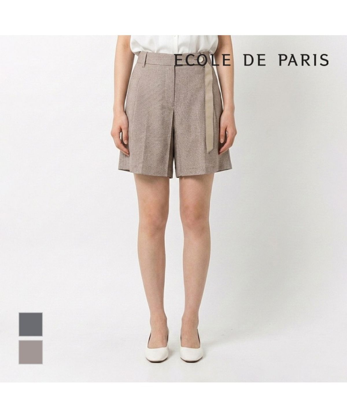 에꼴드파리(ECOLEDEPARIS) 잔체크 반바지_RB35WPAM26Z
