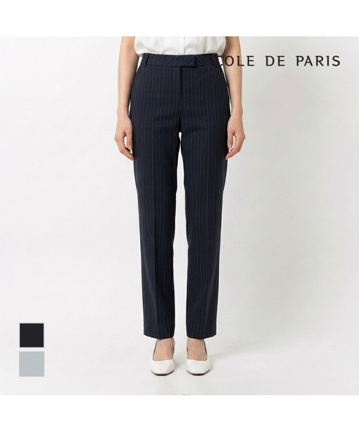 에꼴드파리(ECOLEDEPARIS) 셋업일자 슬랙스팬츠_CB24WPA017Z