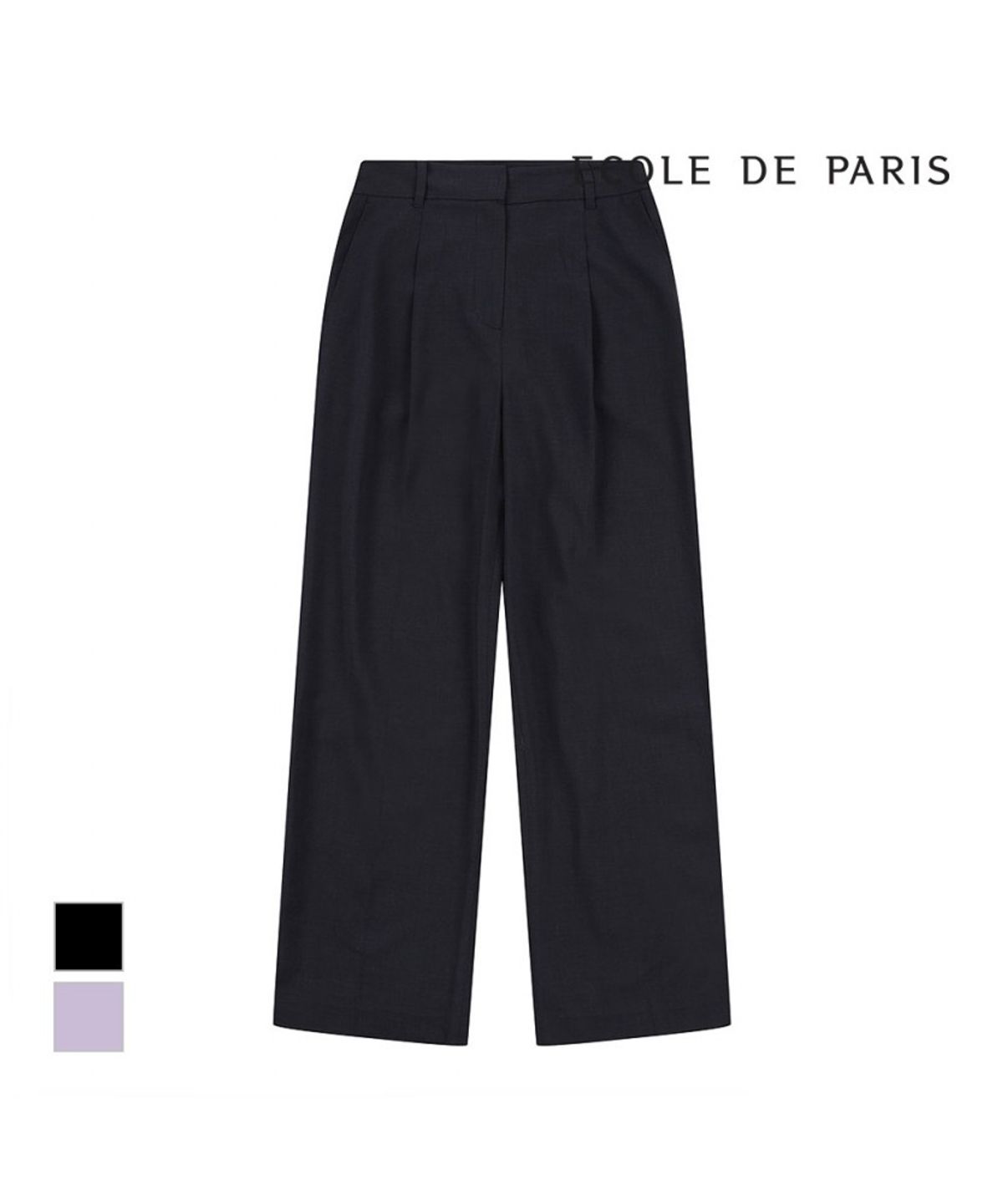 에꼴드파리(ECOLEDEPARIS) 핀턱라인 와이드팬츠_CB25WPA023Z