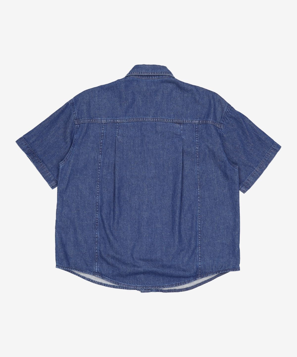 마리떼 프랑소와 저버(MARITHÉ + FRANҪOIS GIRBAUD) HALF SLEEVE DENIM SHIRT light blue M