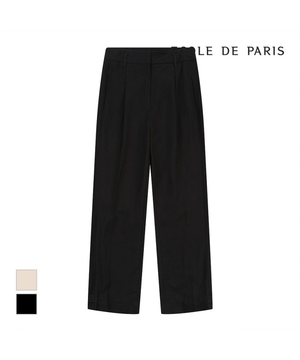 에꼴드파리(ECOLEDEPARIS) 심플 핀턱라인 팬츠_RB25WPA025Z
