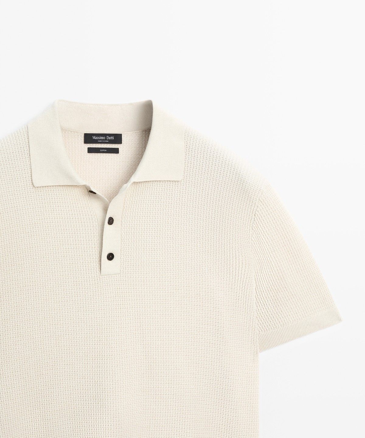 마시모두띠(MASSIMO DUTTI) 버튼 칼라 100% 코튼 폴로셔츠