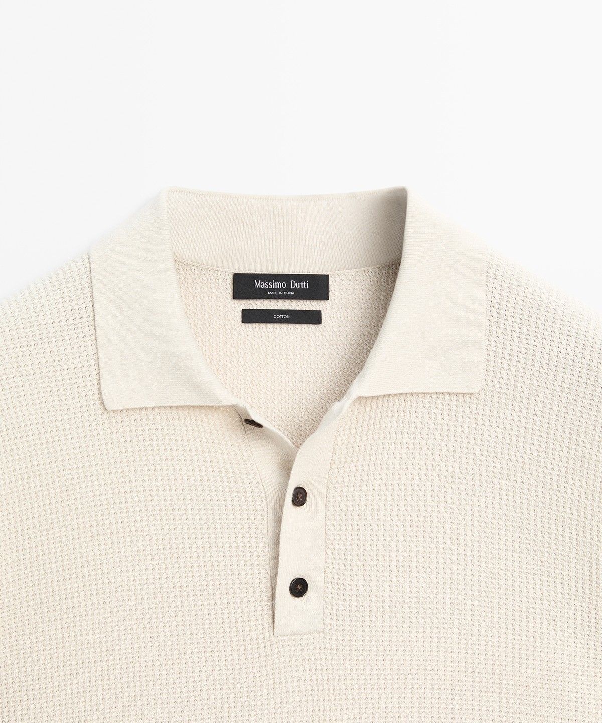 마시모두띠(MASSIMO DUTTI) 버튼 칼라 100% 코튼 폴로셔츠
