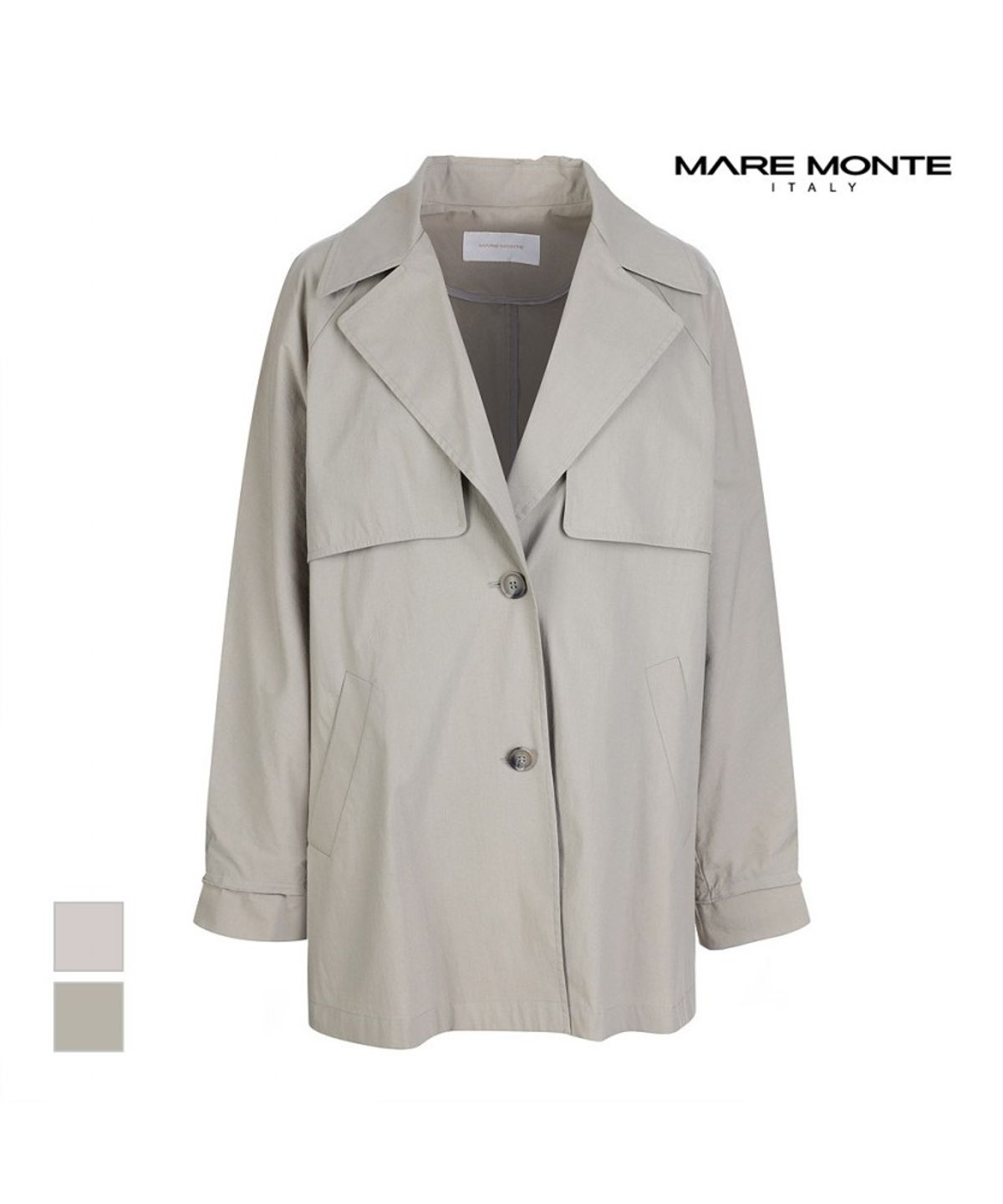 마레몬떼(MAREMONTE) 루즈핏 벨티드 트렌치코트_M223MCT03S0