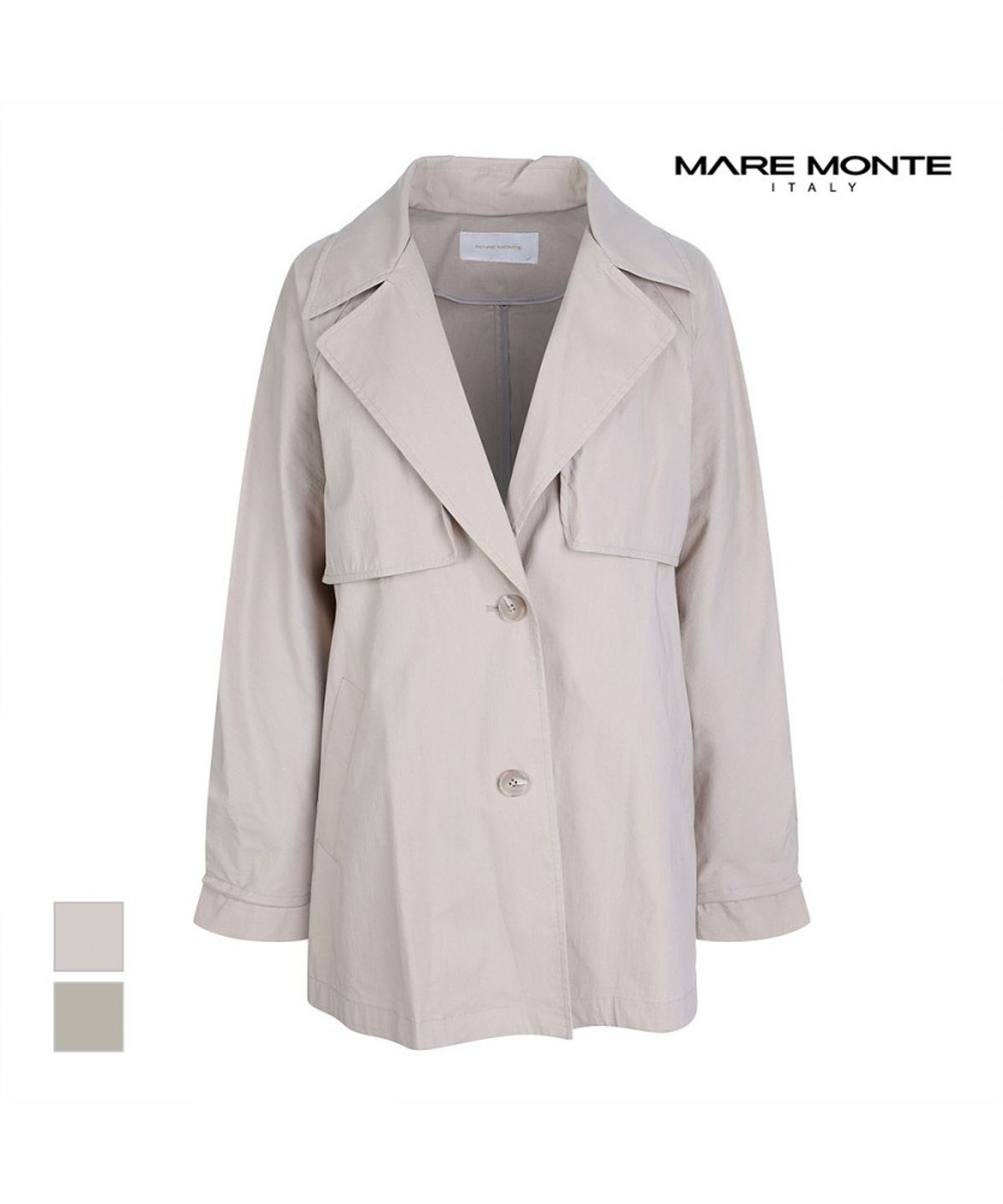 마레몬떼(MAREMONTE) 루즈핏 벨티드 트렌치코트_M223MCT03S0