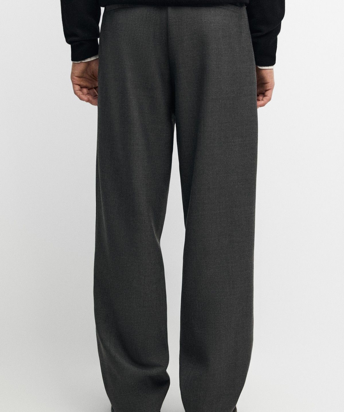 마시모두띠(MASSIMO DUTTI) 100% 쿨 울 팬츠