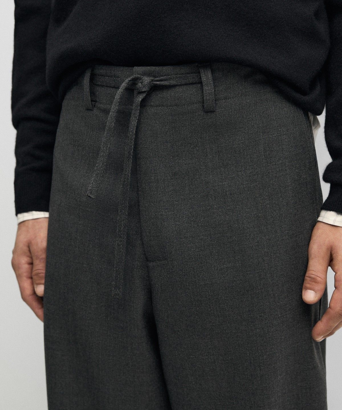 마시모두띠(MASSIMO DUTTI) 100% 쿨 울 팬츠