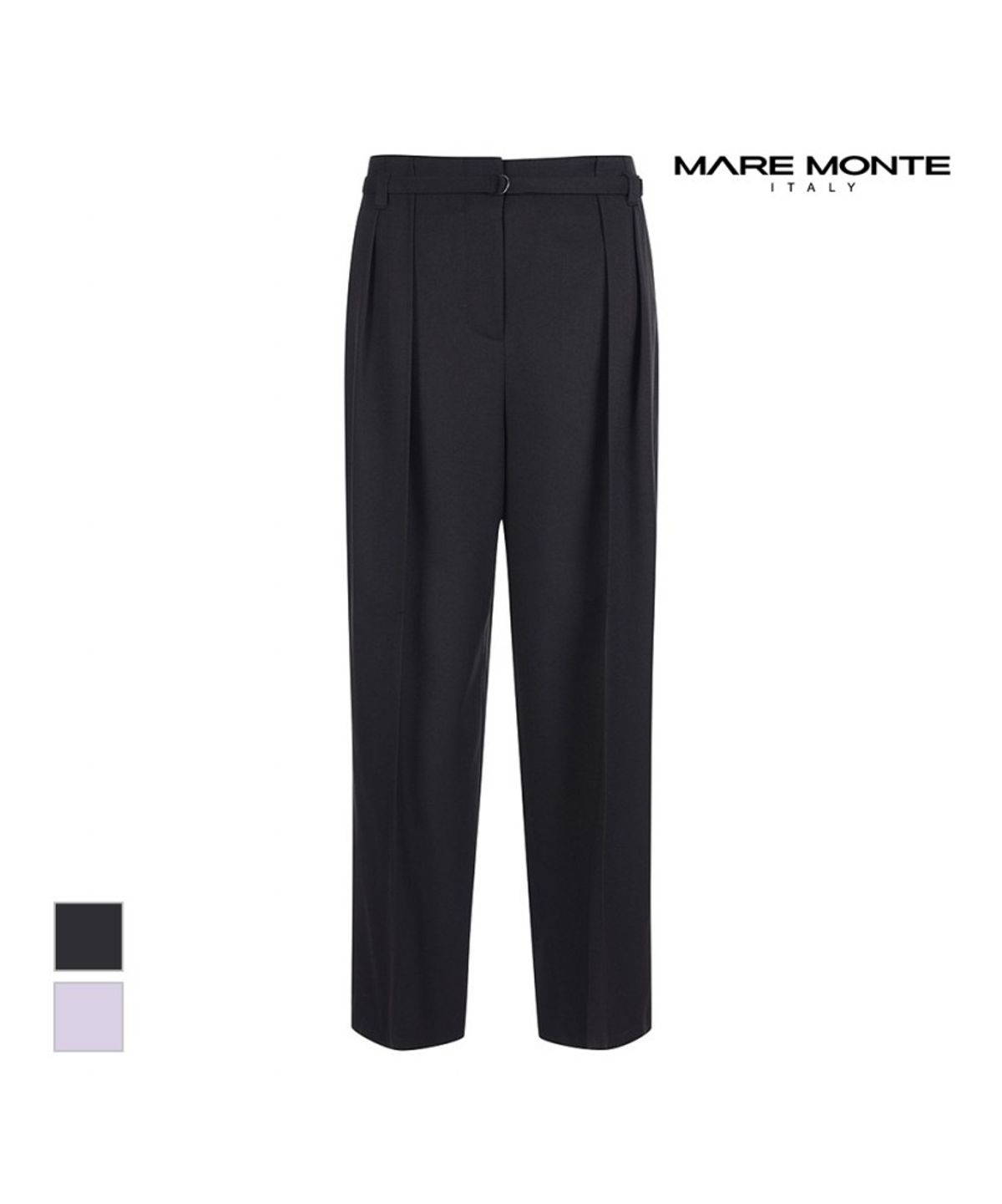 마레몬떼(MAREMONTE) 이중핀턱 배기핏팬츠_M232MSL07S0