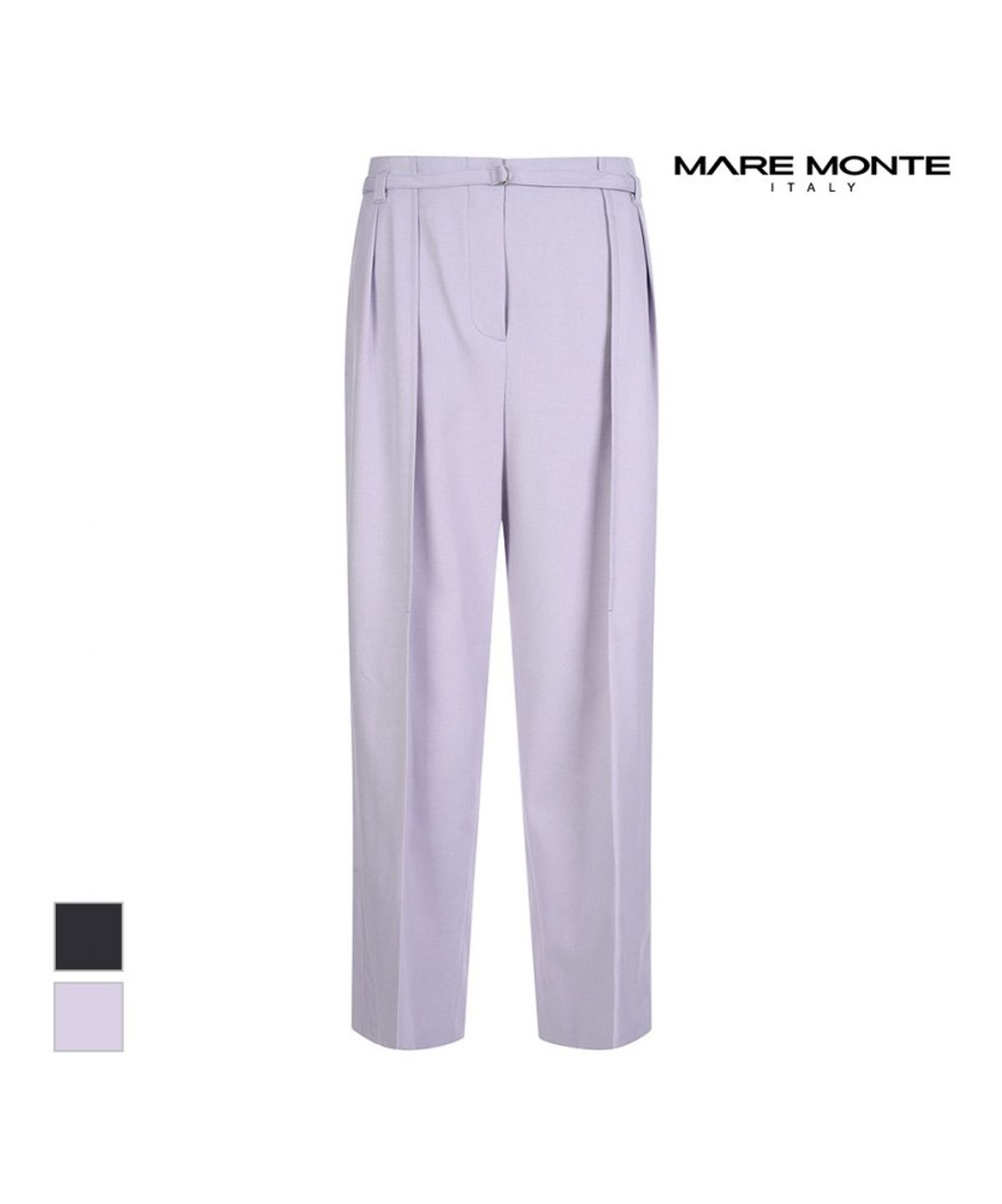 마레몬떼(MAREMONTE) 이중핀턱 배기핏팬츠_M232MSL07S0