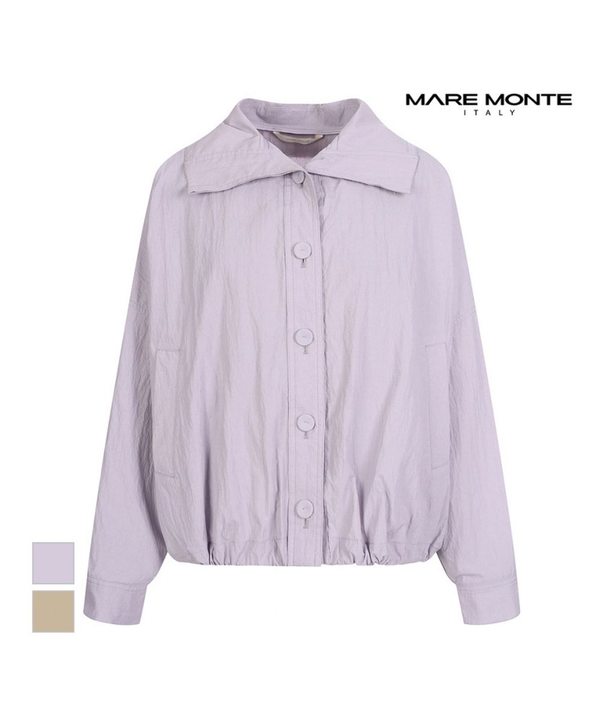 마레몬떼(MAREMONTE) 와이드카라 밑단 스트링점퍼_M233MJP04S0