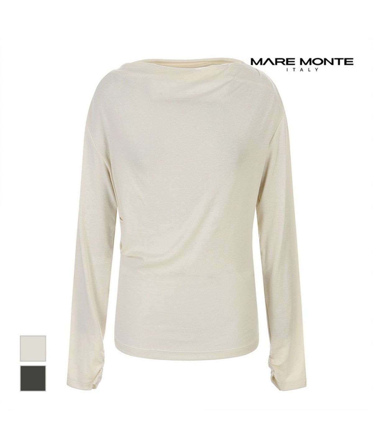 마레몬떼(MAREMONTE) 셔링 티셔츠_M242MTS08P0