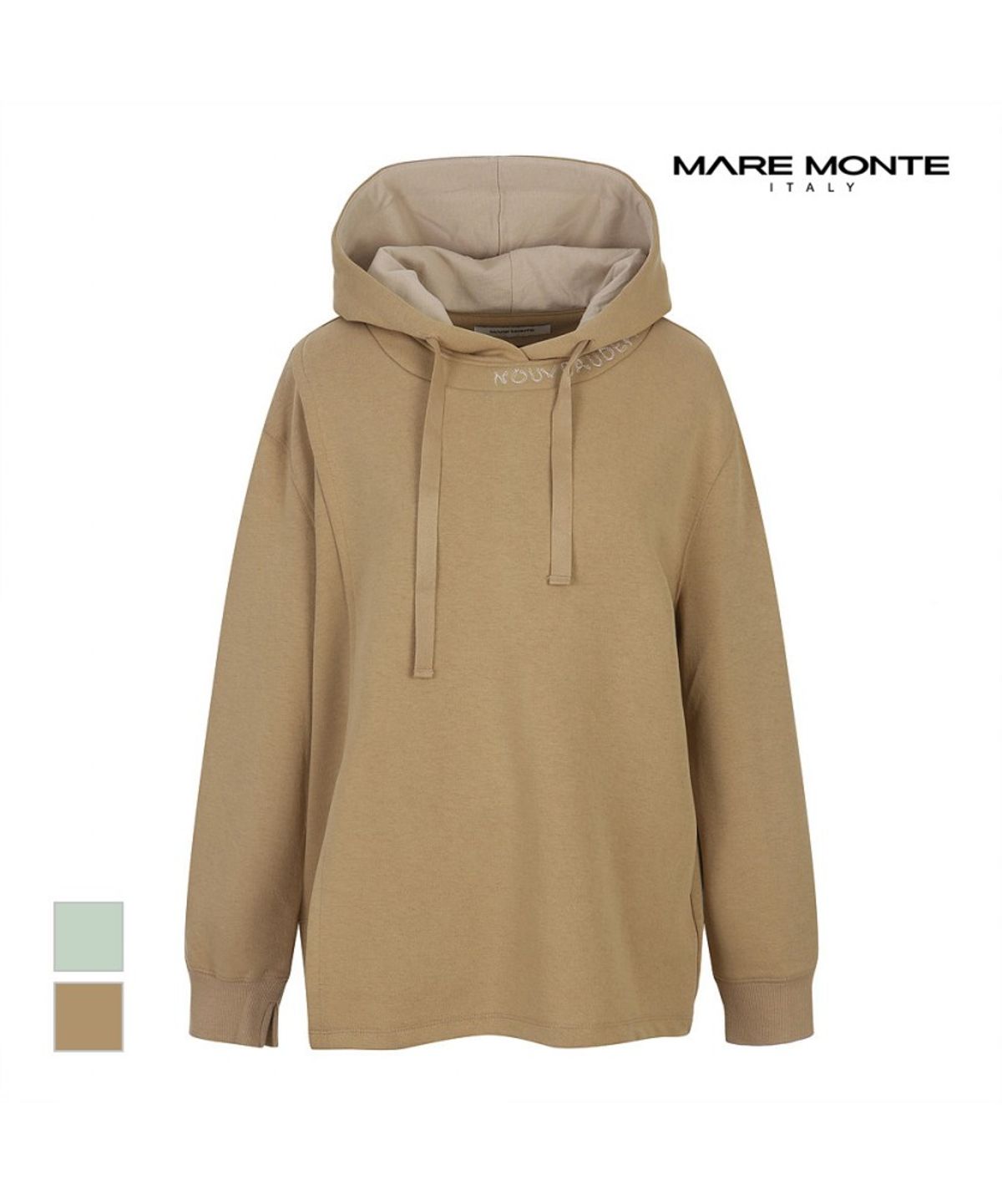 마레몬떼(MAREMONTE) 캐주얼 후드 티셔츠_M242MTS09P0