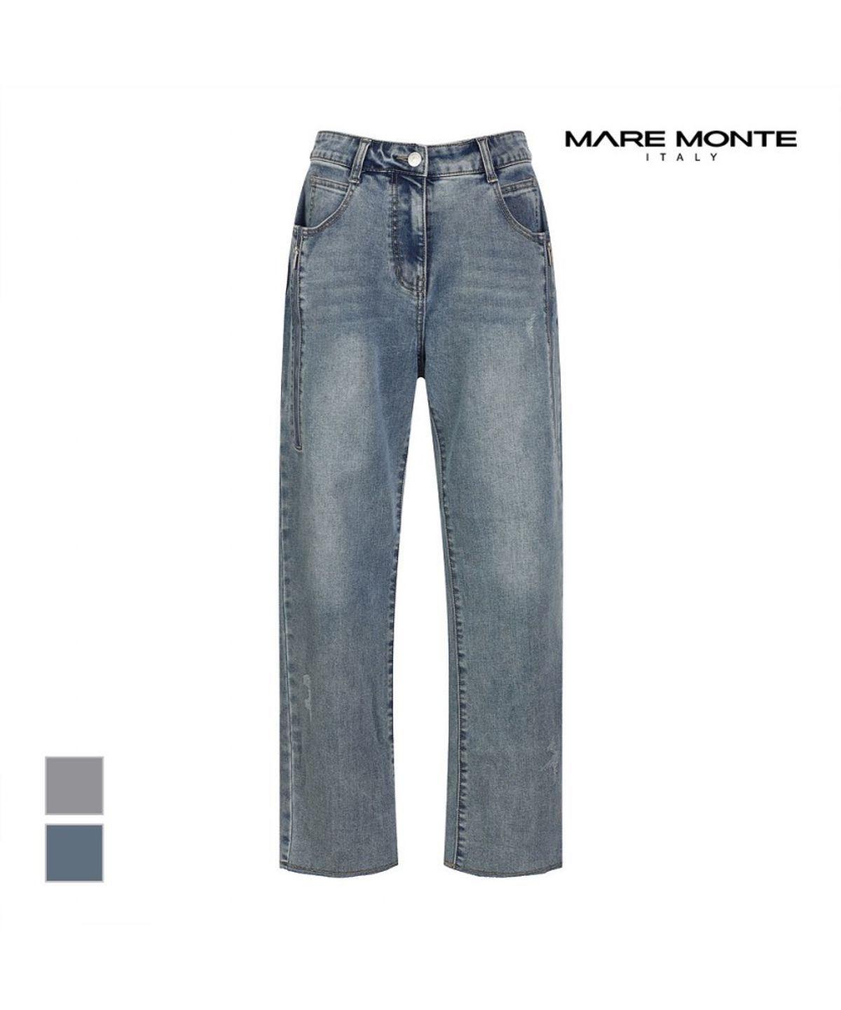 마레몬떼(MAREMONTE) 사이드지퍼 데님팬츠_M243MDN19P0