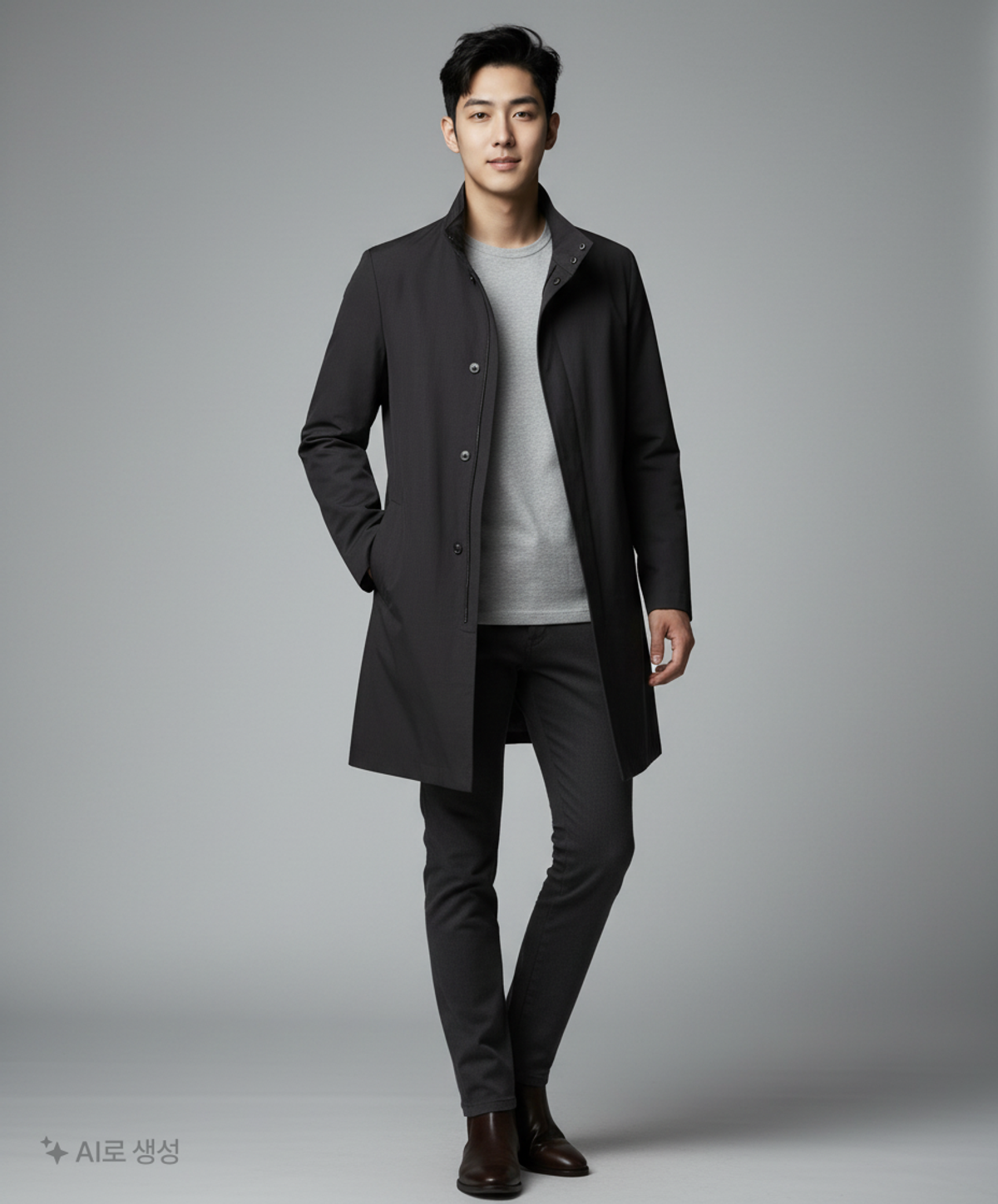 엘오지지 x 에이치엔엠(L.O.G.G x H&M) 봄 가을 코트 40