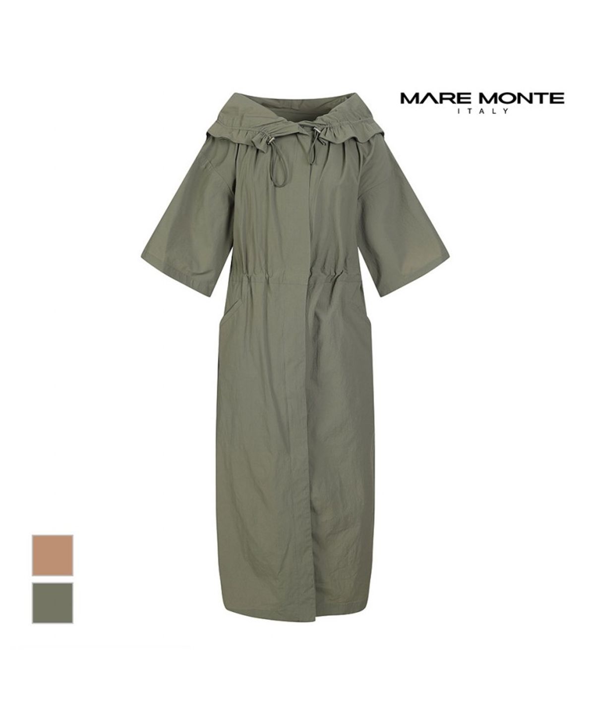 마레몬떼(MAREMONTE) 허리스트링 반팔원피스_M224MJP16S0