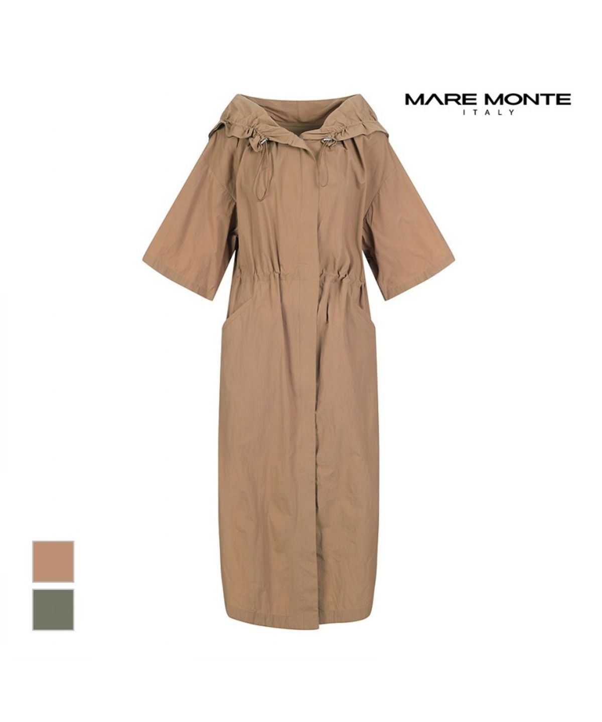 마레몬떼(MAREMONTE) 허리스트링 반팔원피스_M224MJP16S0