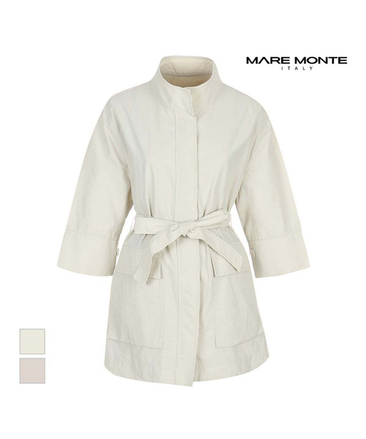 마레몬떼(MAREMONTE) 7부소매 벨티드 자켓_M214MJP05S0