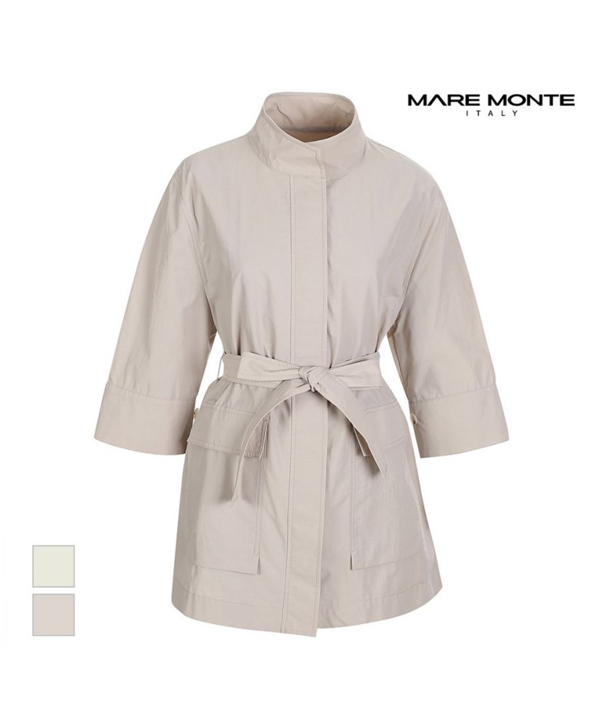 마레몬떼(MAREMONTE) 7부소매 벨티드 자켓_M214MJP05S0