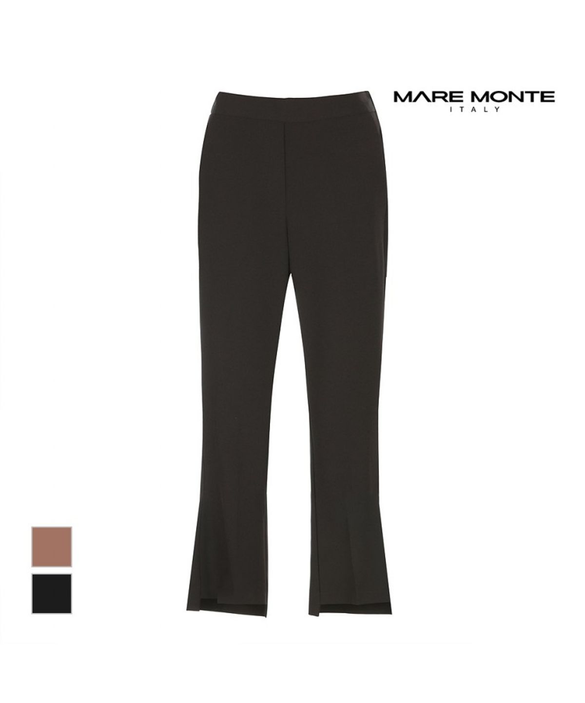 마레몬떼(MAREMONTE) 뒷밴딩 언발밑단 슬랙스_M214MSL28B0
