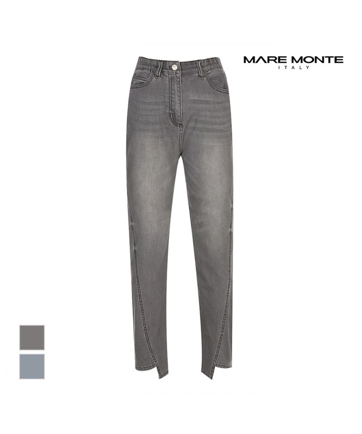 마레몬떼(MAREMONTE) 워싱 캐주얼 흑청 팬츠_M215MSL37P0