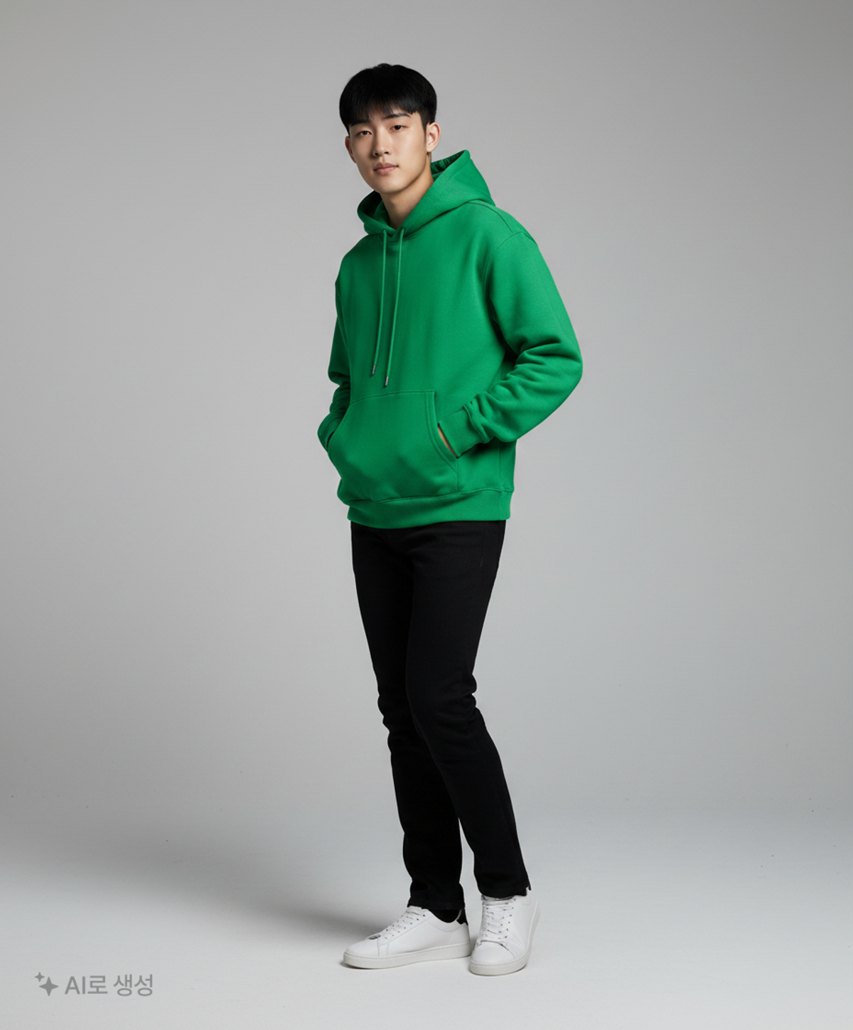 레이어 유니온(LAYER UNION) HEAVY COTTON OVER HOODIE GREEN M