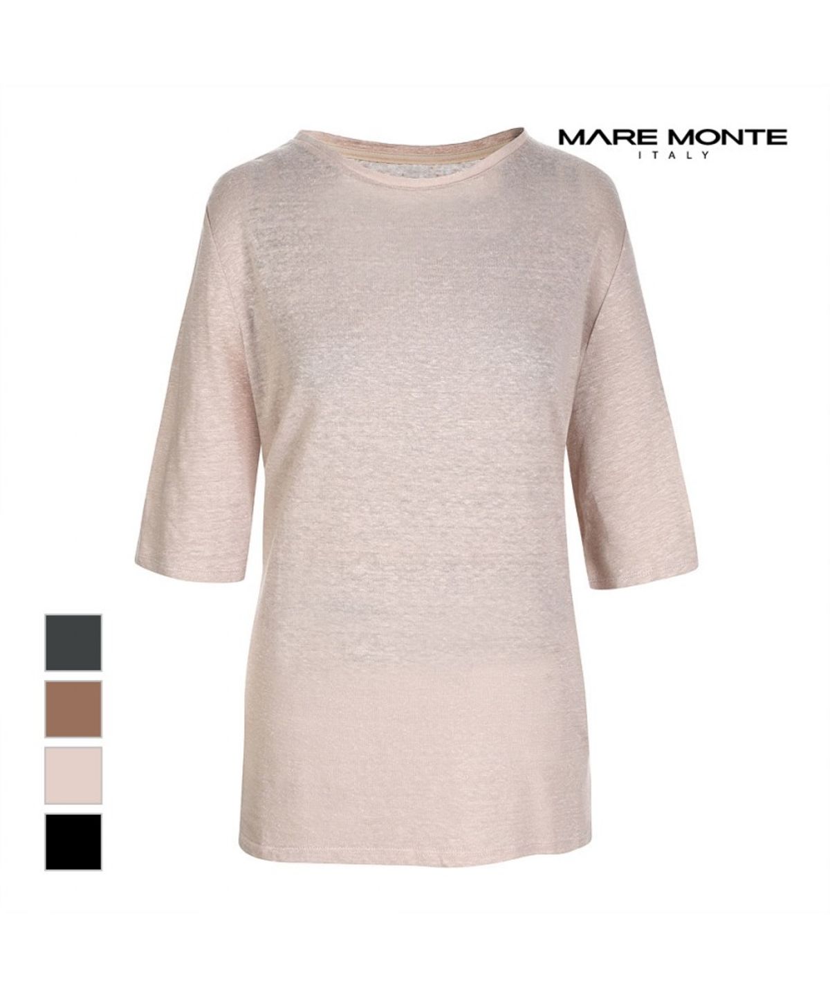 마레몬떼(MAREMONTE) 7부소매 시스루티셔츠_M226MTS65M0