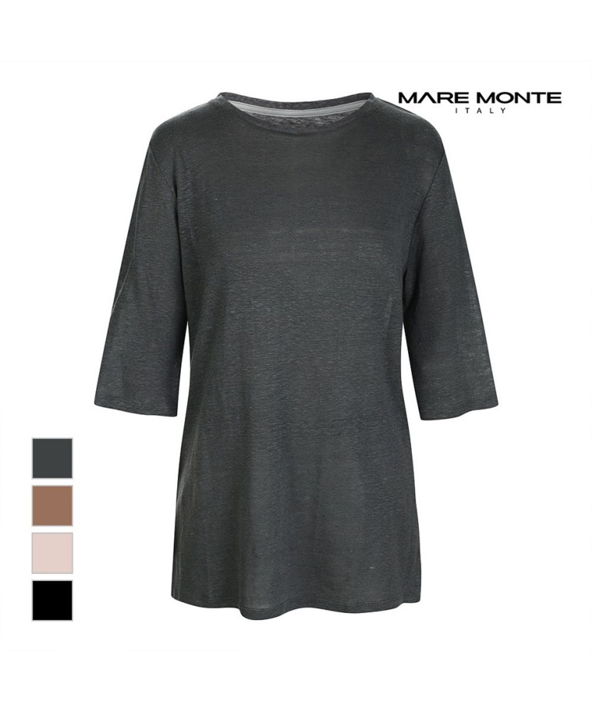 마레몬떼(MAREMONTE) 7부소매 시스루티셔츠_M226MTS65M0