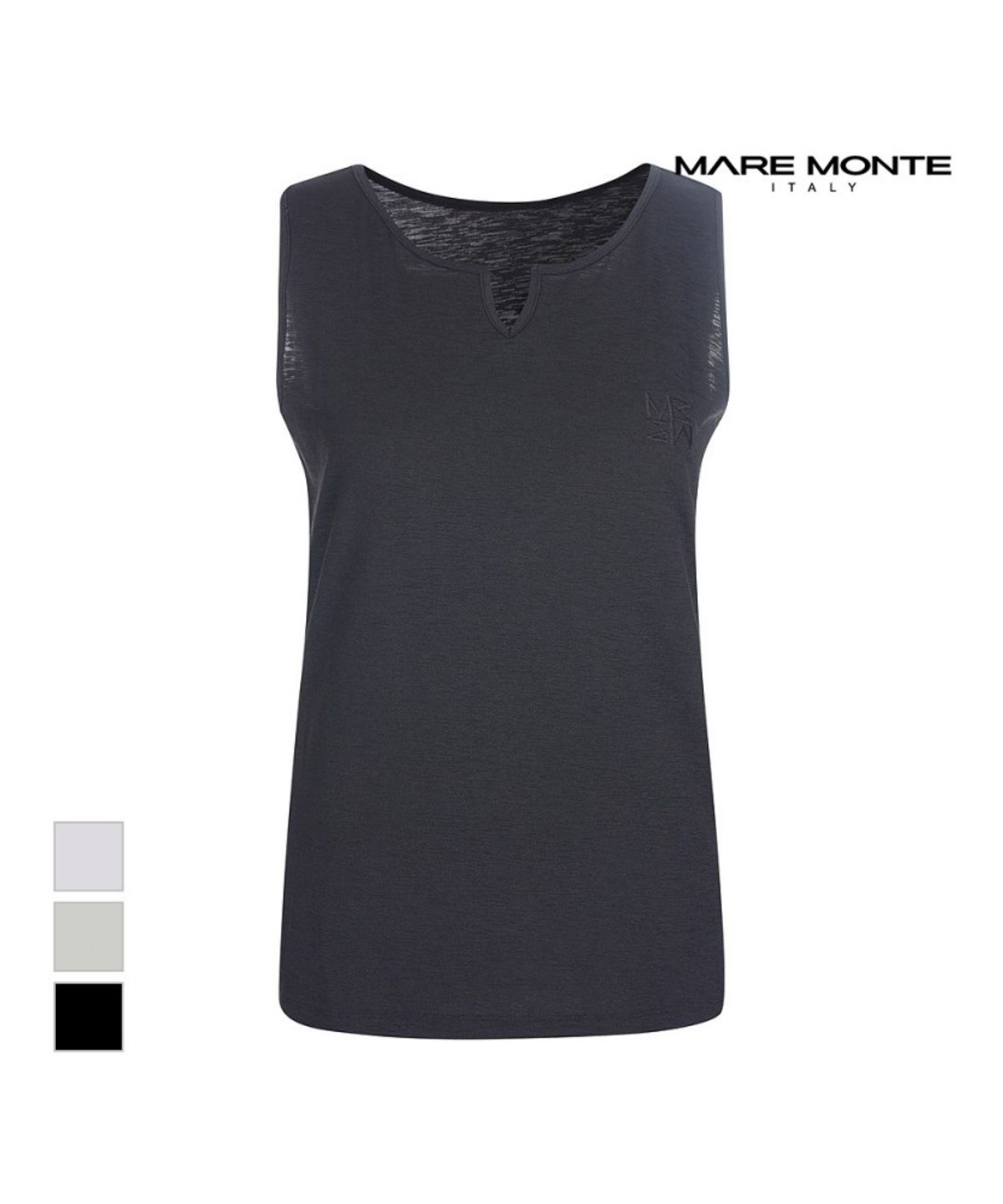 마레몬떼(MAREMONTE) 트임디자인 민소매 티셔츠_M236MTS58P0