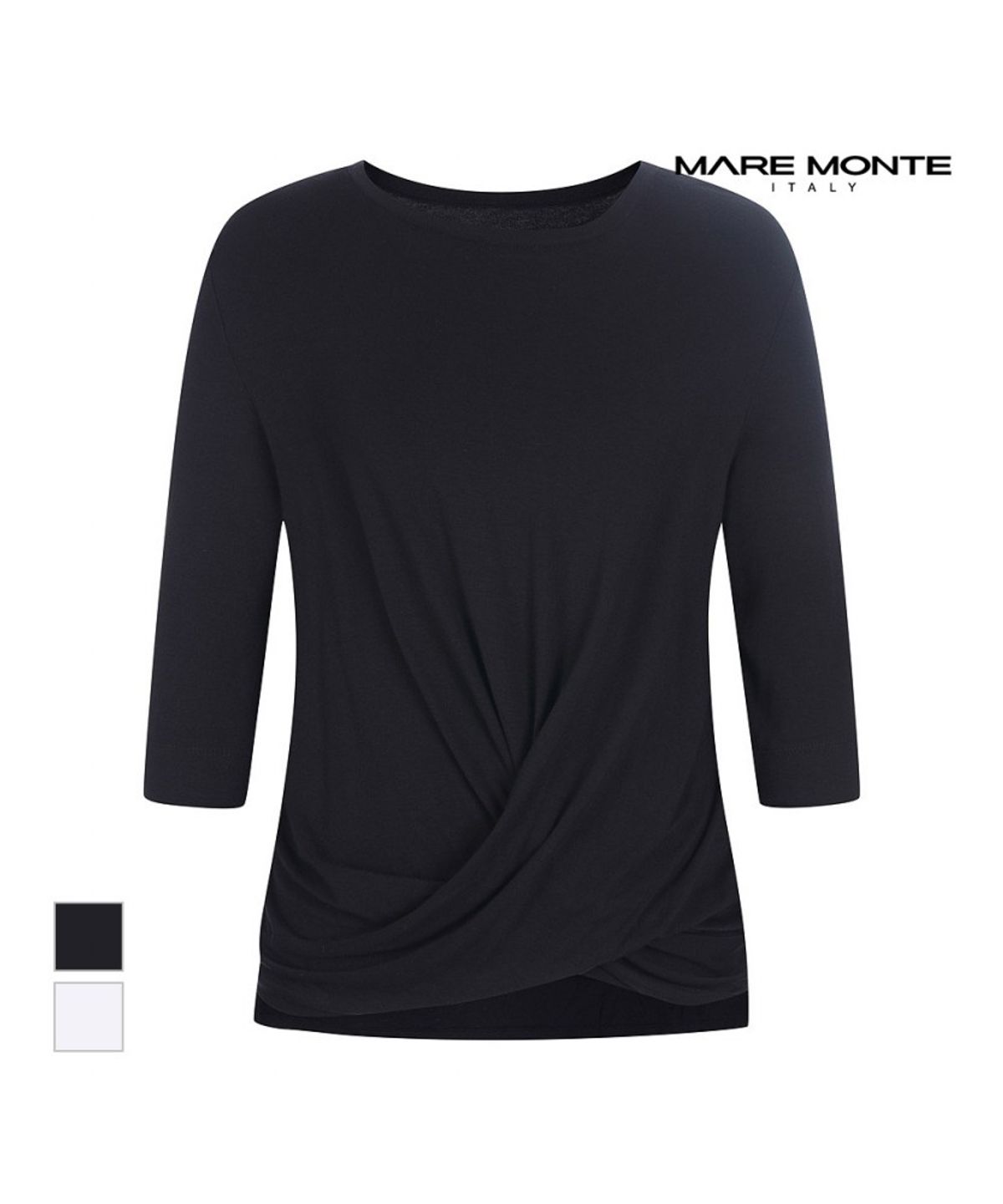마레몬떼(MAREMONTE) 밑단셔링 티셔츠_M235MTS35P0