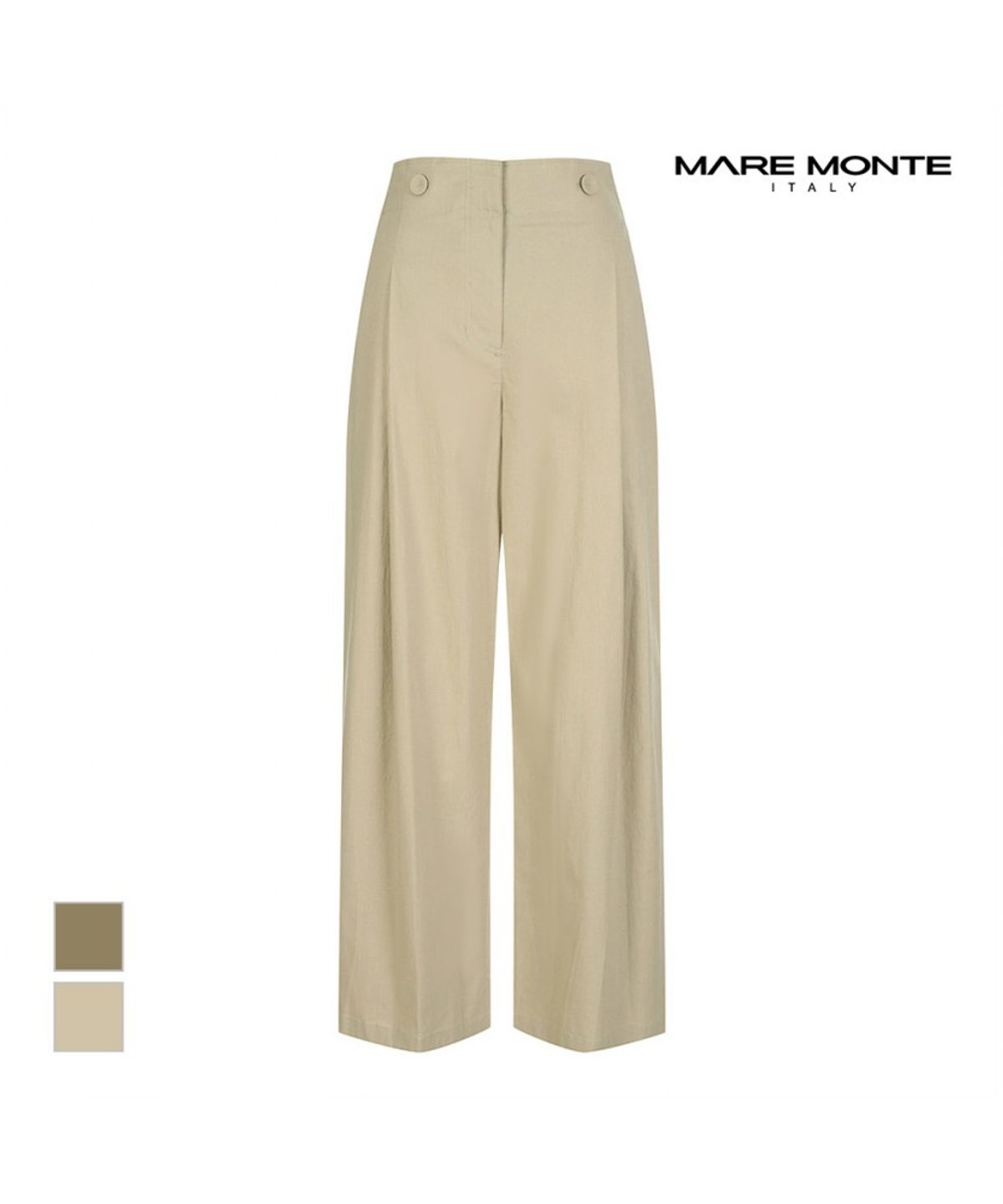 마레몬떼(MAREMONTE) 버튼포인트 와이드팬츠_M235MSL44S0