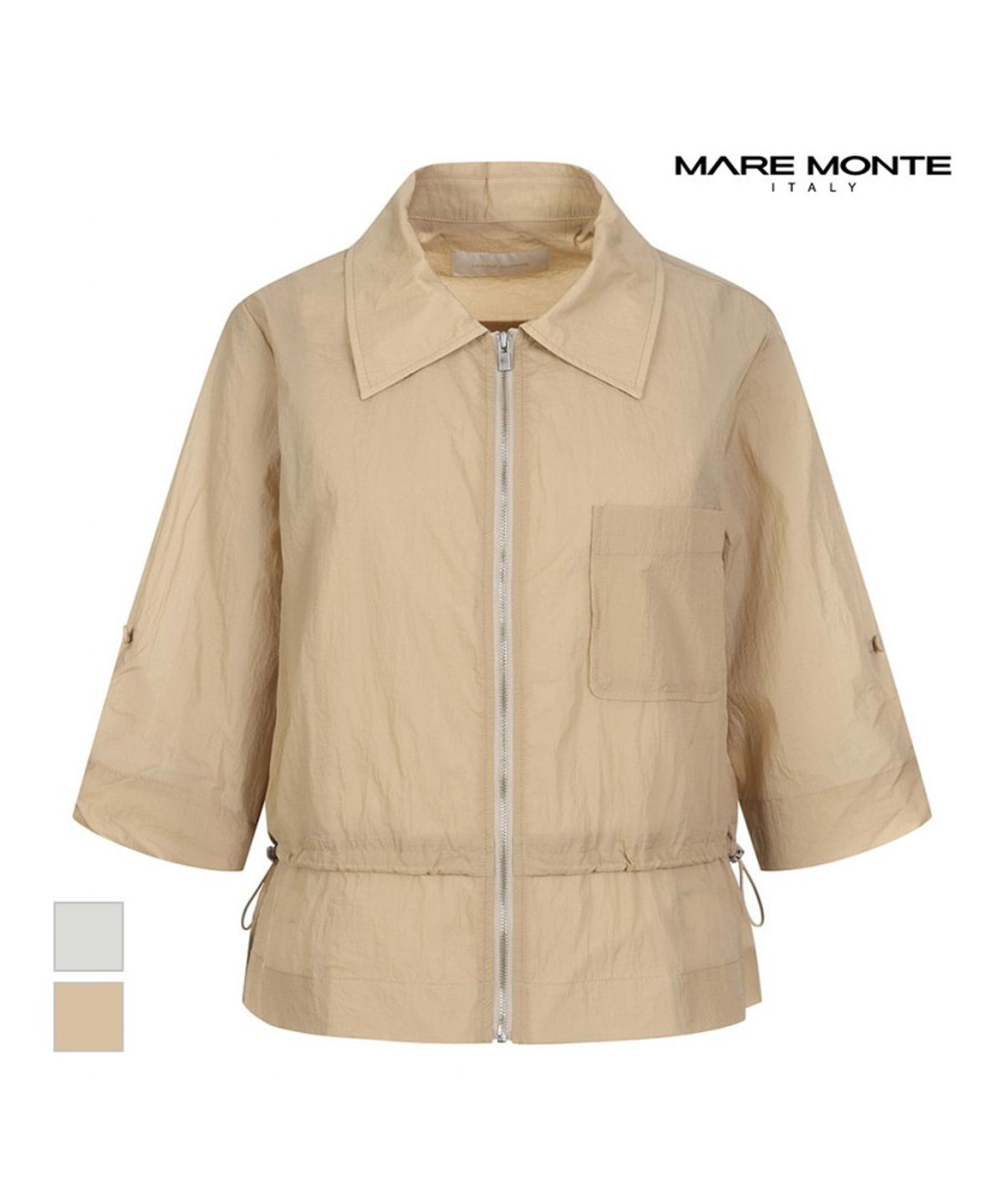 마레몬떼(MAREMONTE) 집업디자인 7부 카라 점퍼_M235MJP32S0