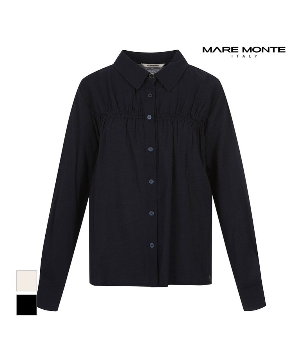 마레몬떼(MAREMONTE) 셔링포인트 카라블라우스_M244MBL30B0