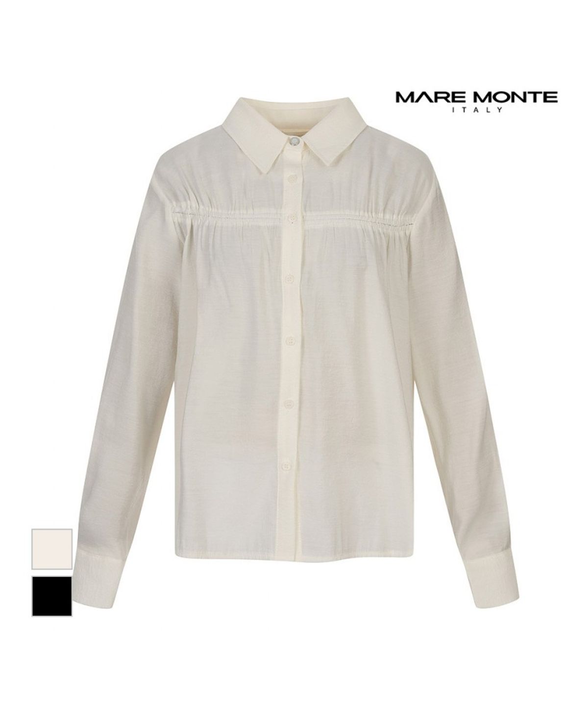 마레몬떼(MAREMONTE) 셔링포인트 카라블라우스_M244MBL30B0