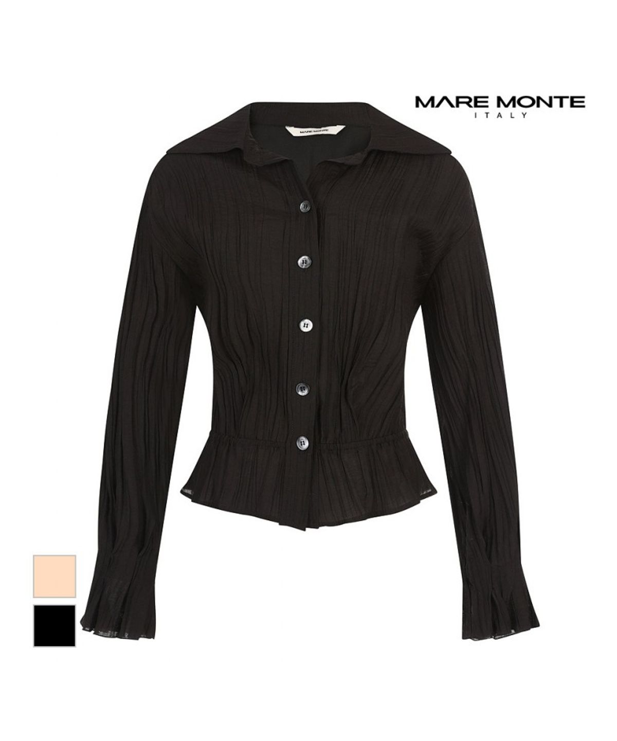 마레몬떼(MAREMONTE) 트임카라넥 블라우스_M244MBL37S0