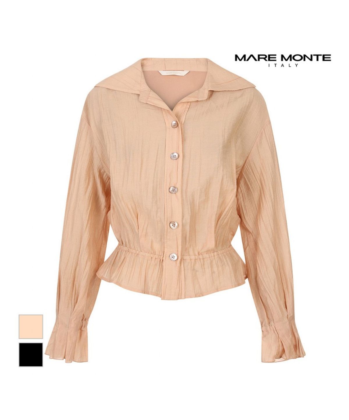 마레몬떼(MAREMONTE) 트임카라넥 블라우스_M244MBL37S0