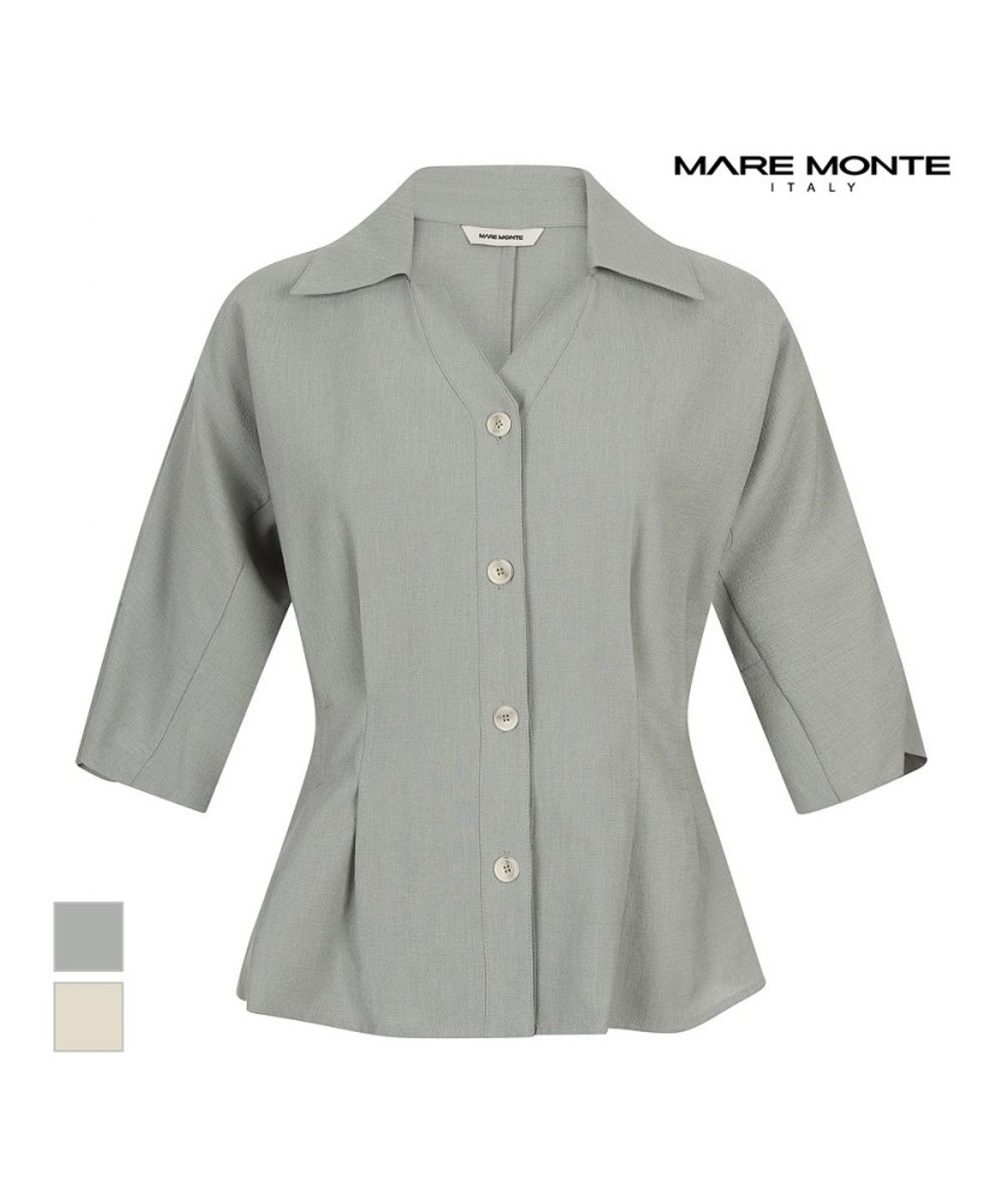 마레몬떼(MAREMONTE) 7부소매 카라블라우스_M244MBL38S0