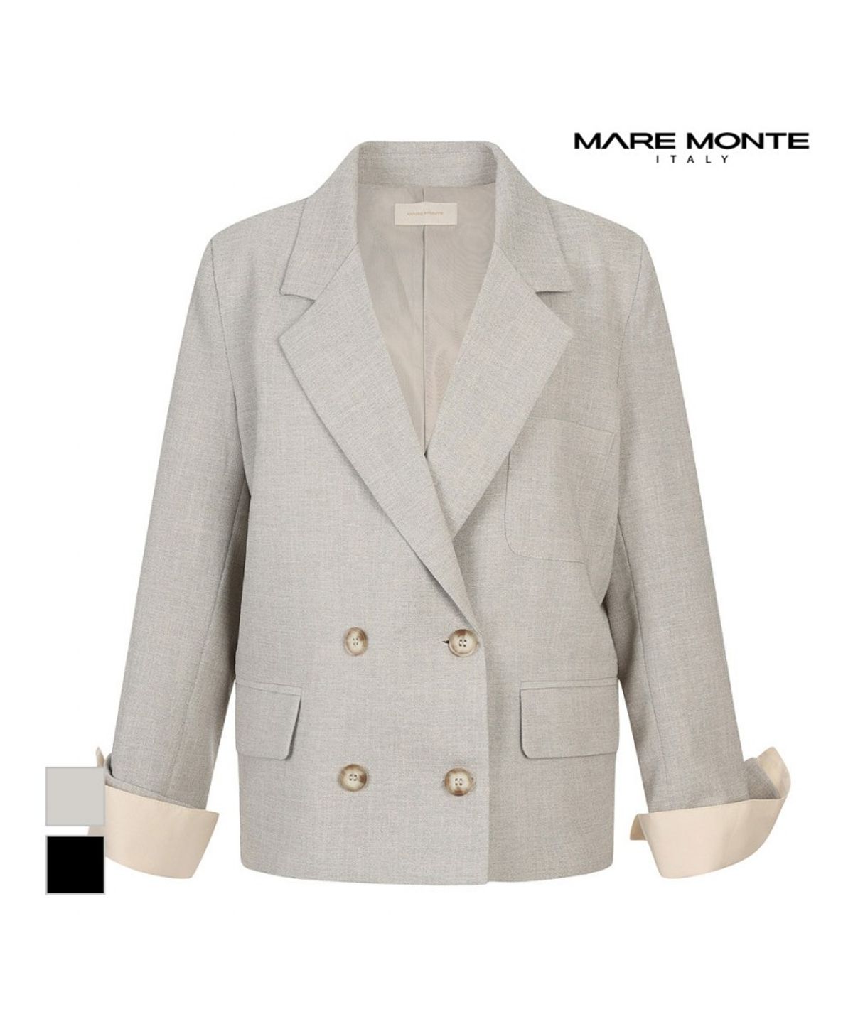 마레몬떼(MAREMONTE) 더블버튼 자켓_M244MJK28B0