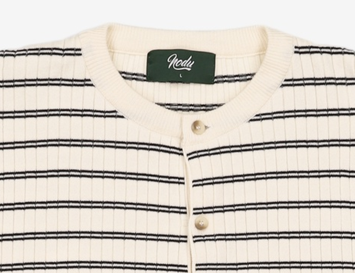 노드유(NODU) 노즈 골지 라운드 소프트 가디건 [2color] L