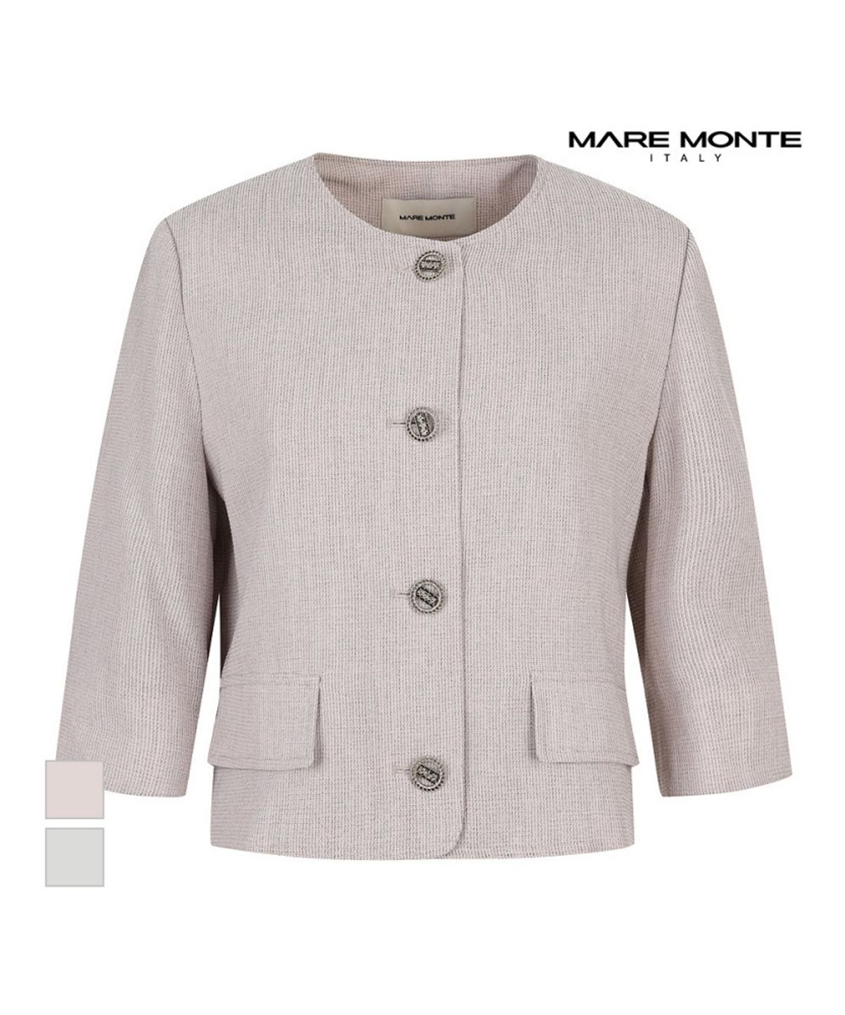 마레몬떼(MAREMONTE) 라운드넥 자켓_M244MJK35M0