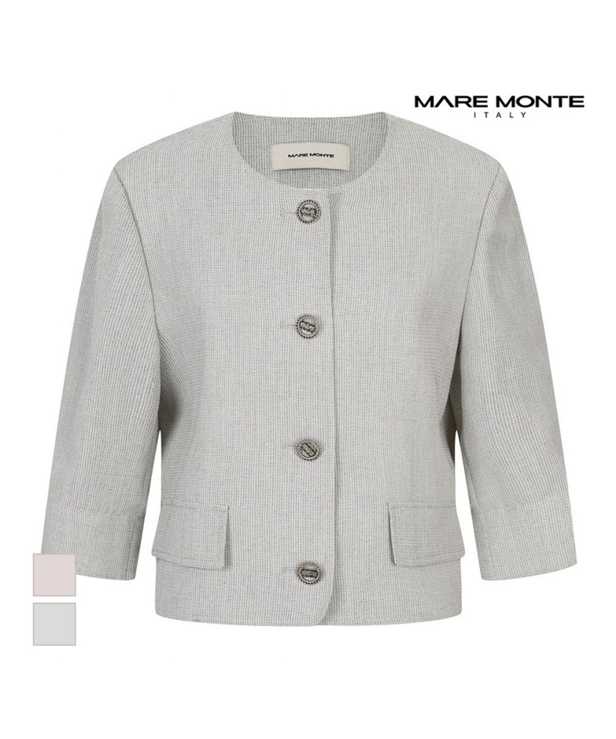 마레몬떼(MAREMONTE) 라운드넥 자켓_M244MJK35M0