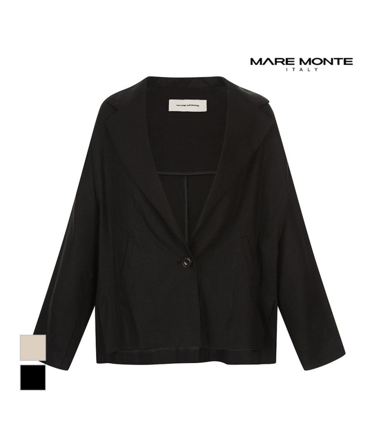 마레몬떼(MAREMONTE) 원버튼 카라자켓_M244MJK37M0