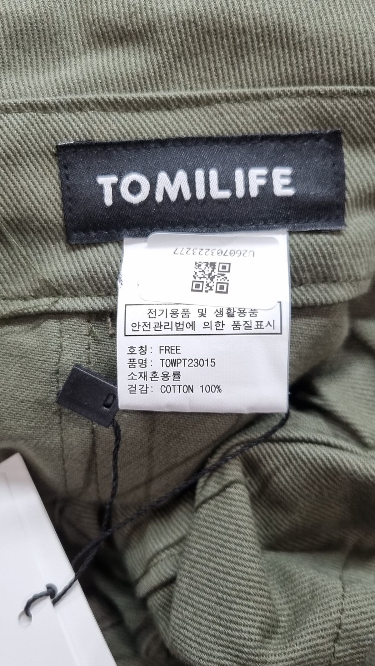 토미라이프(TOMILIFE) 코튼 팬츠 FREE