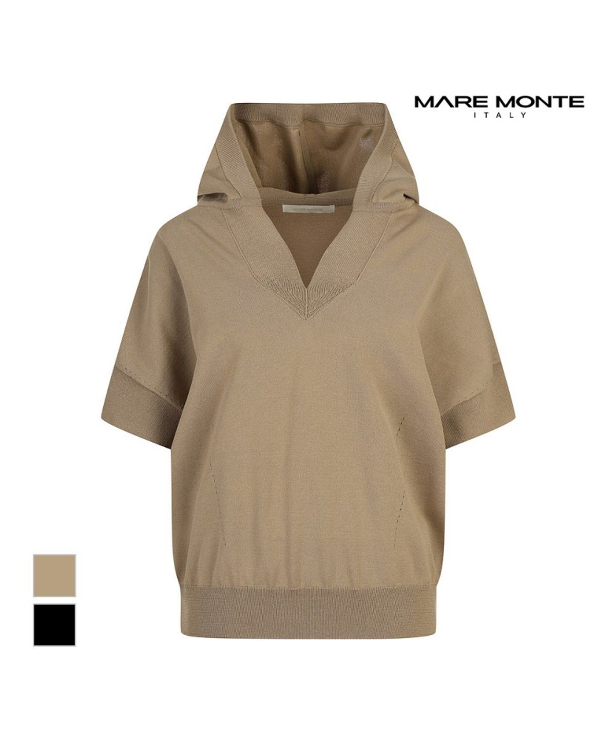 마레몬떼(MAREMONTE) 후드넥 루즈핏 니트_M244MKT25M0