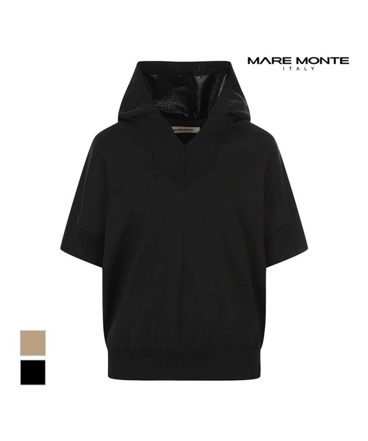 마레몬떼(MAREMONTE) 후드넥 루즈핏 니트_M244MKT25M0