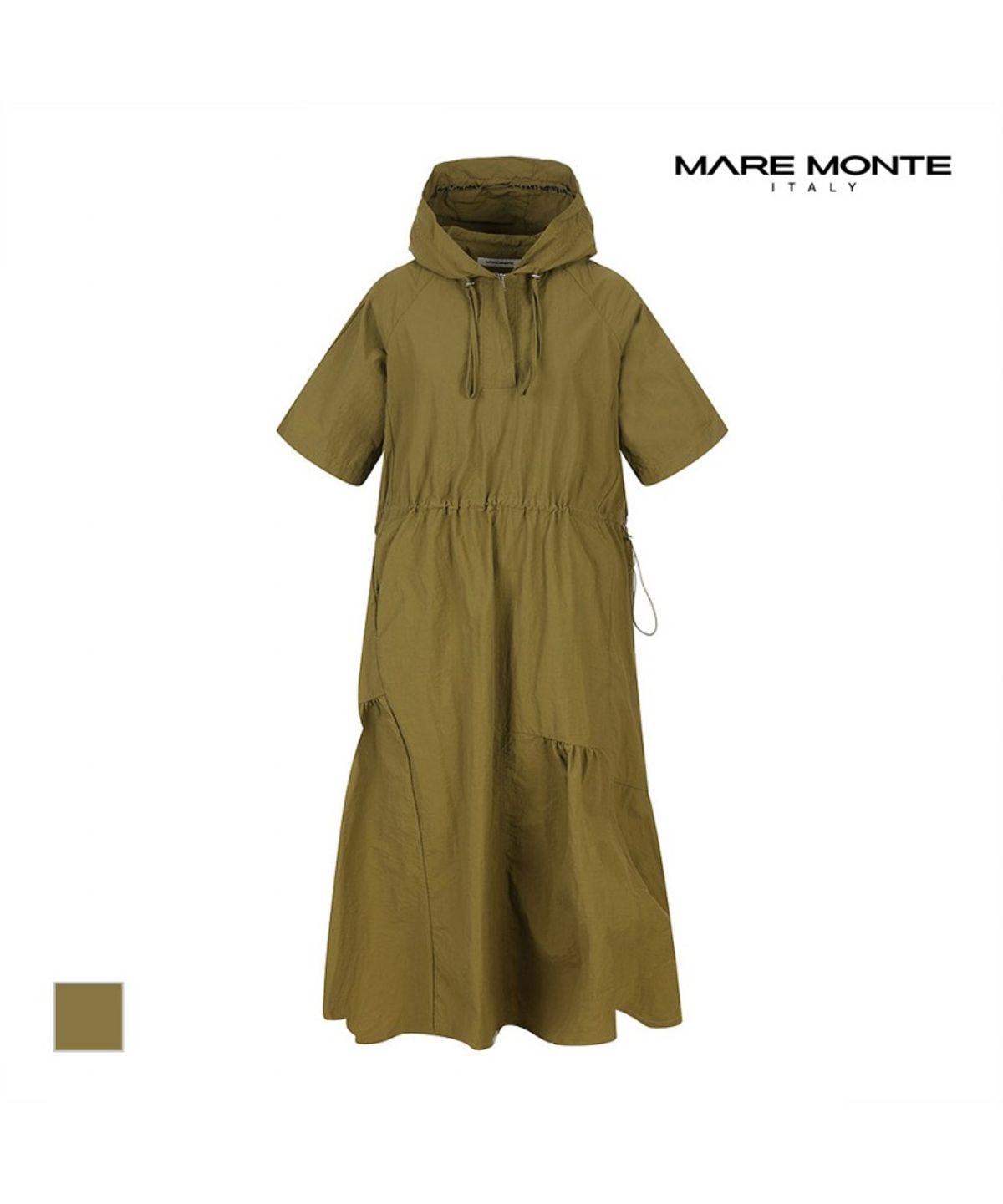 마레몬떼(MAREMONTE) 후드레터링 원피스_M244MOP24P0